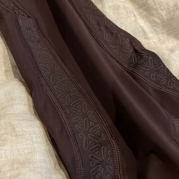 Eggplant color Lululemon Capris - Picture 3 of 5